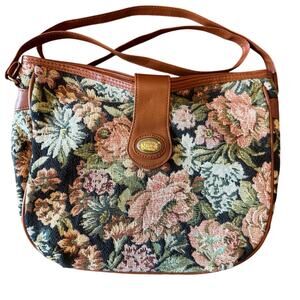 Mitzi Crossbody Floral Tapestry Bag Vintage Carpet Bag Cottagcore Purse